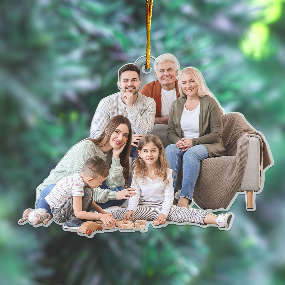 Gift For Grandparents - Personalized Acrylic Photo Ornament