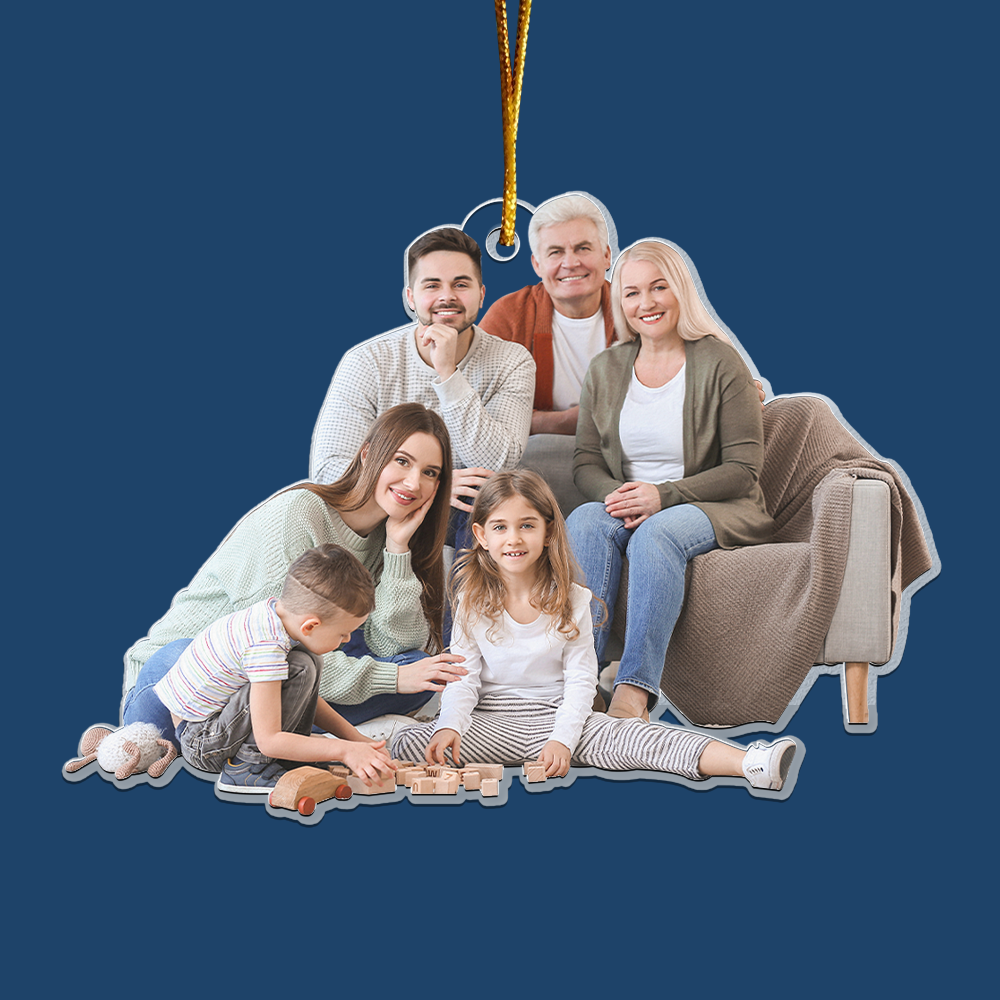 Gift For Grandparents - Personalized Acrylic Photo Ornament