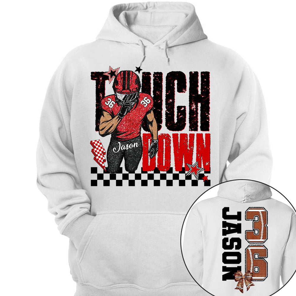 Personalized Touchdown - Football Mom Tshirt Custom Gift For Football Family L0411