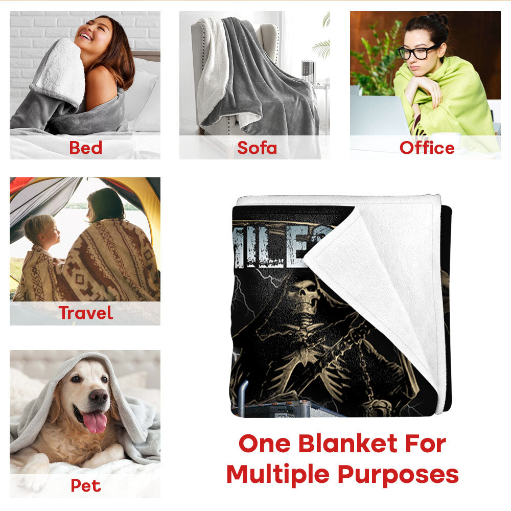 Only The Truckers Smile Back and Keep Driving - Custom Photo Truck Blanket - Gift for Trucker A2110