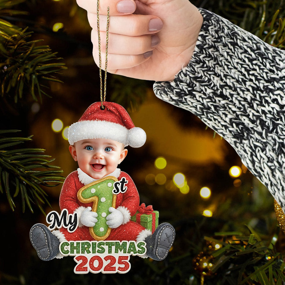 Santa Baby Christmas 2025 - Personalized Christmas Acrylic Ornament