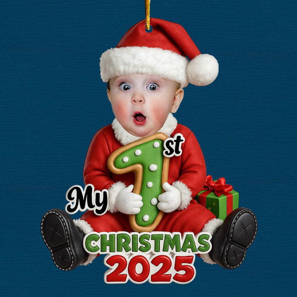 Santa Baby Christmas 2025 - Personalized Christmas Acrylic Ornament