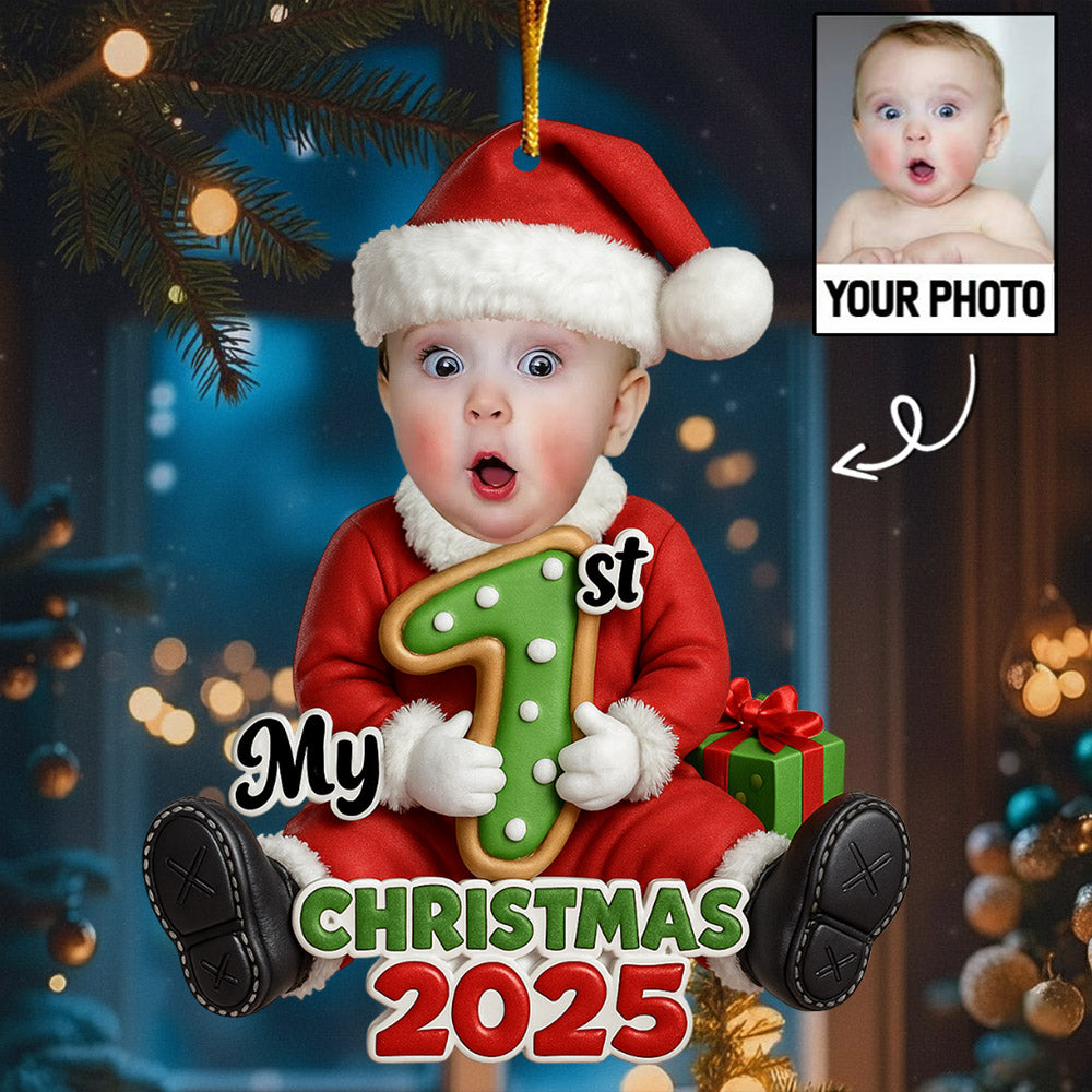 Santa Baby Christmas 2025 - Personalized Christmas Acrylic Ornament