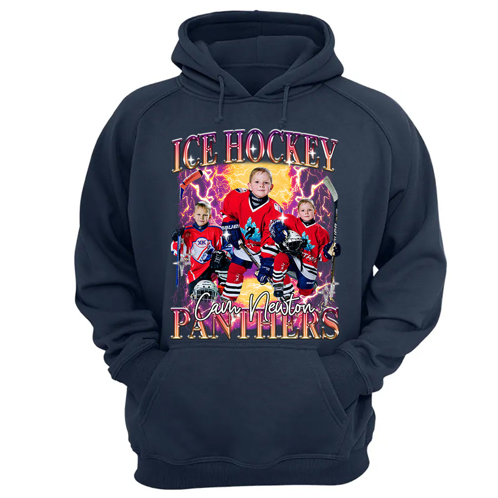Custom GameDay Ice Hockey Bootleg Shirt 90s Vintage Bootleg Custom Face Personalized T Shirt