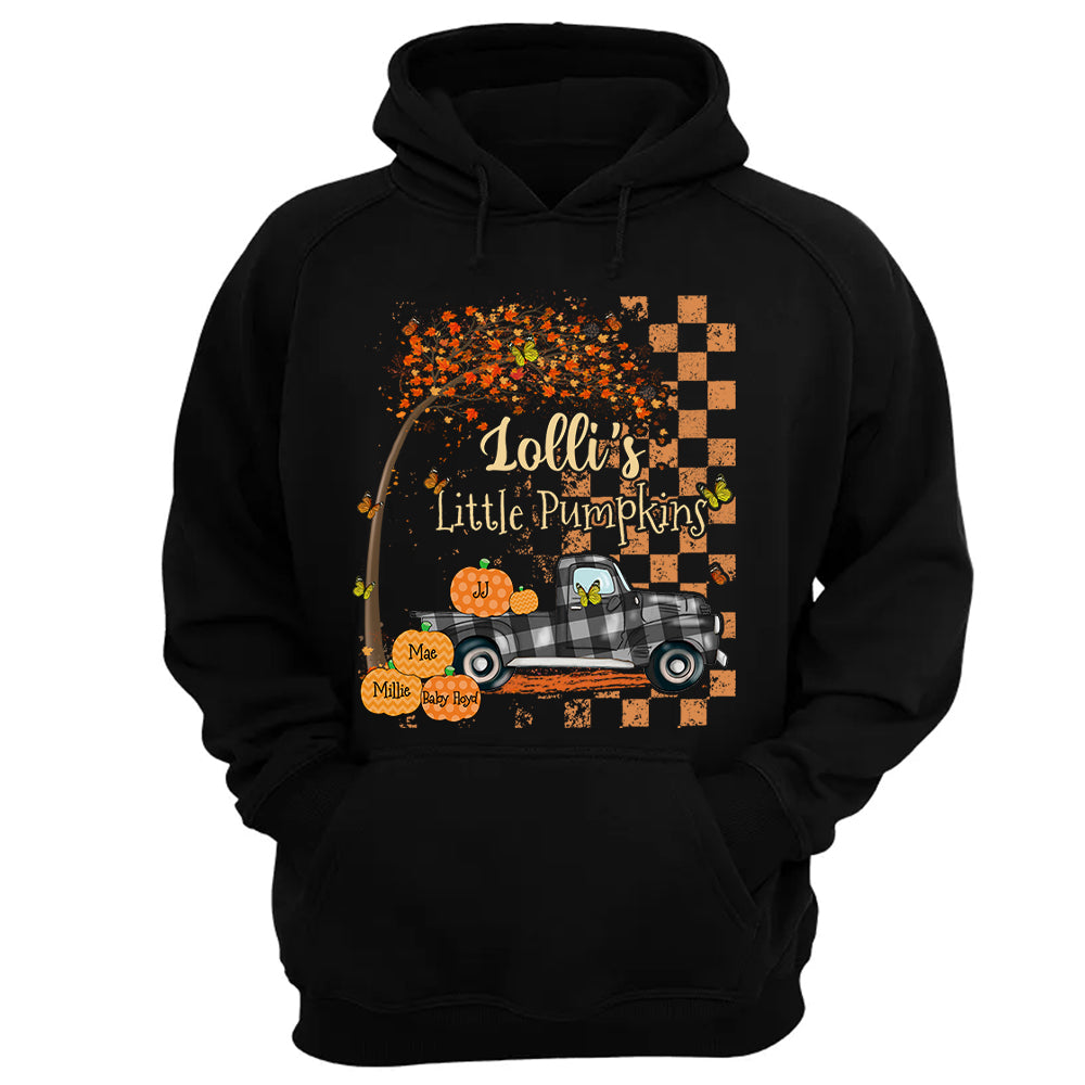 Nana's Little Pumpkins Truck Autumn Personalized Shirts Pt99