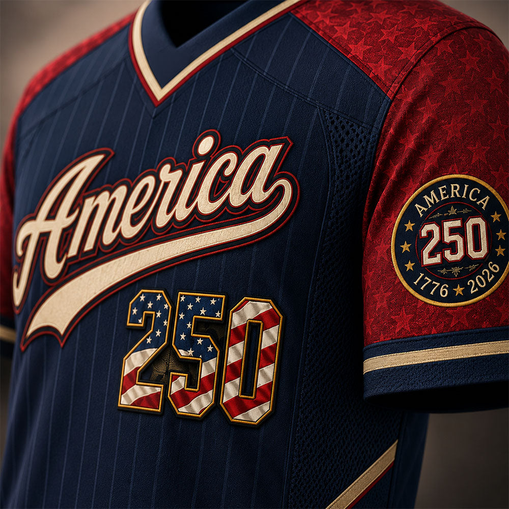 Personalized America 250 Football Jersey, Custom Name Number USA 1776 2026 Jersey, Patriotic Liberty Bell Shirt, 4th of July Gift Pt99