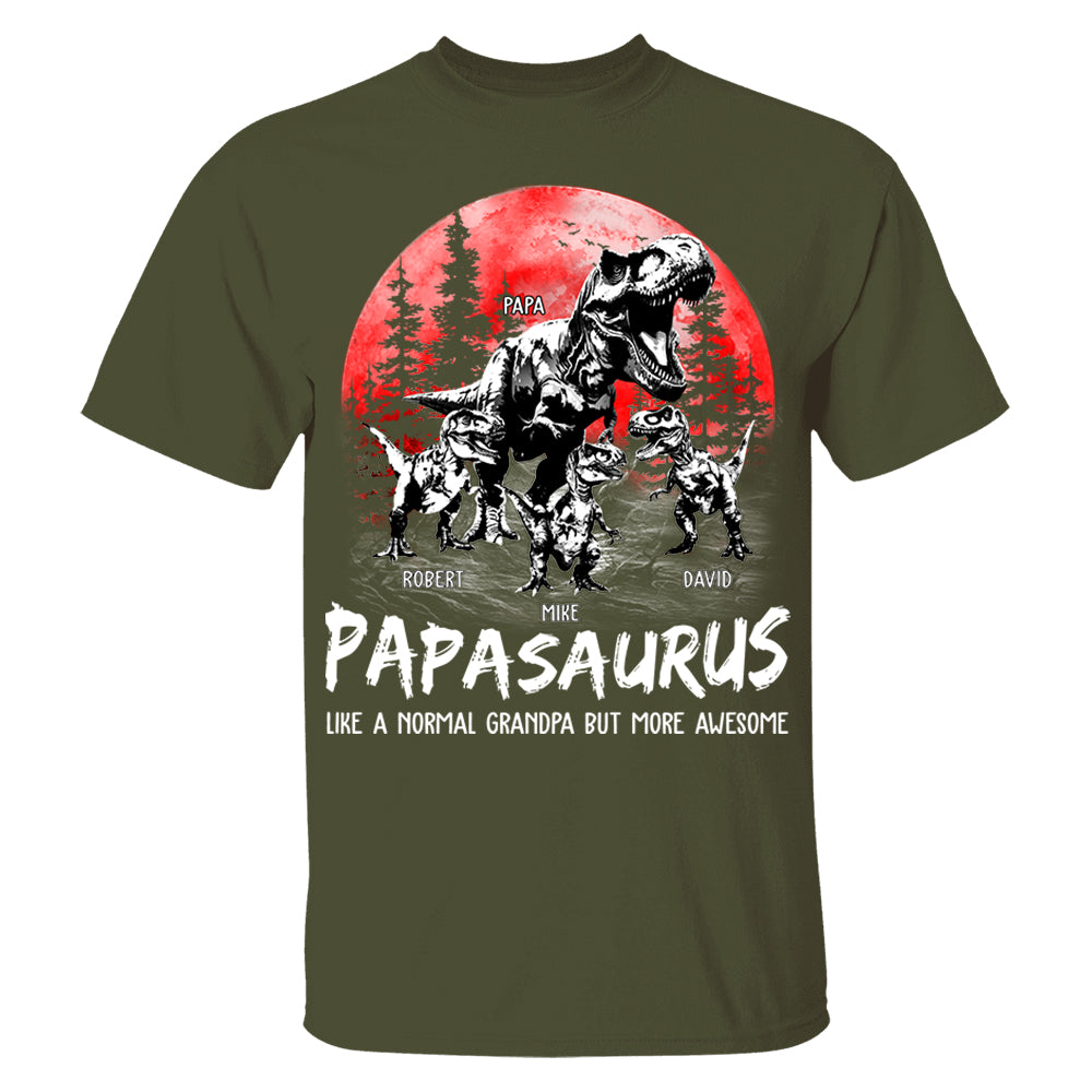 Custom Papasaurus Shirt, Father's Day Gift