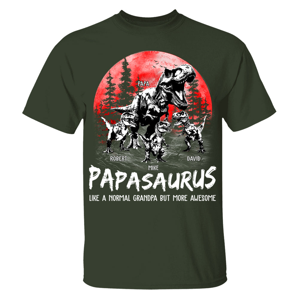 Custom Papasaurus Shirt, Father's Day Gift