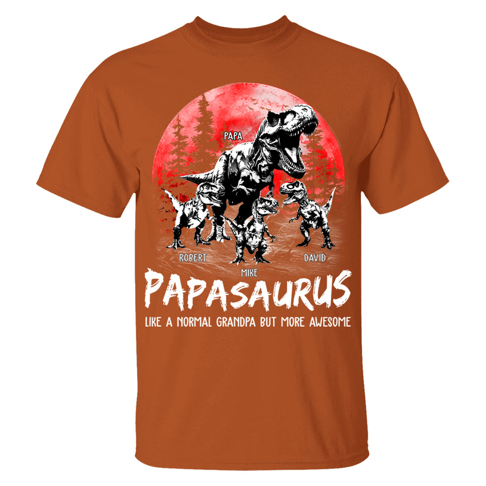 Custom Papasaurus Shirt, Father's Day Gift