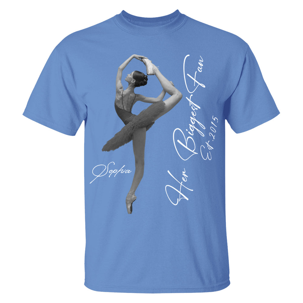 Her Biggest Fan - Washed Tee Retro Bootleg Shirt - Personalized Dance Shirt Gift For Dance Lovers T1807 Li29