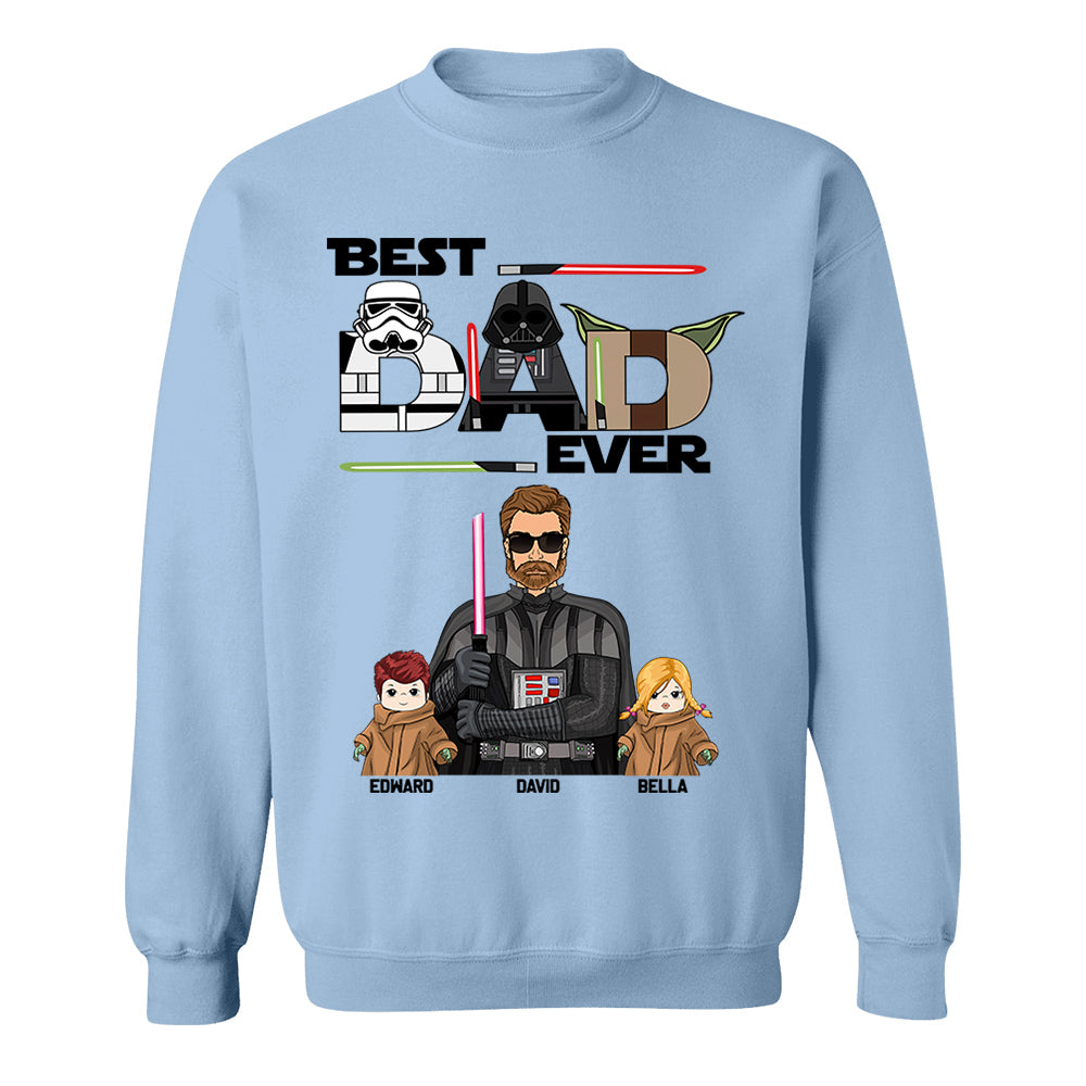 Personalized Best Dad Ever Shirt Gift For Dad - Custom Father's Day Gift