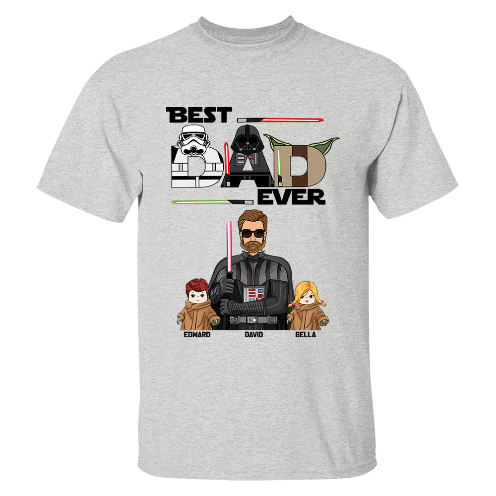Personalized Best Dad Ever Shirt Gift For Dad - Custom Father's Day Gift
