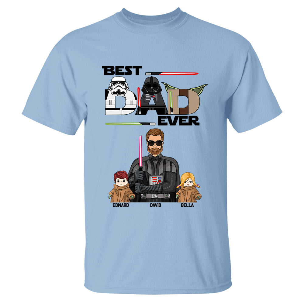 Personalized Best Dad Ever Shirt Gift For Dad - Custom Father's Day Gift