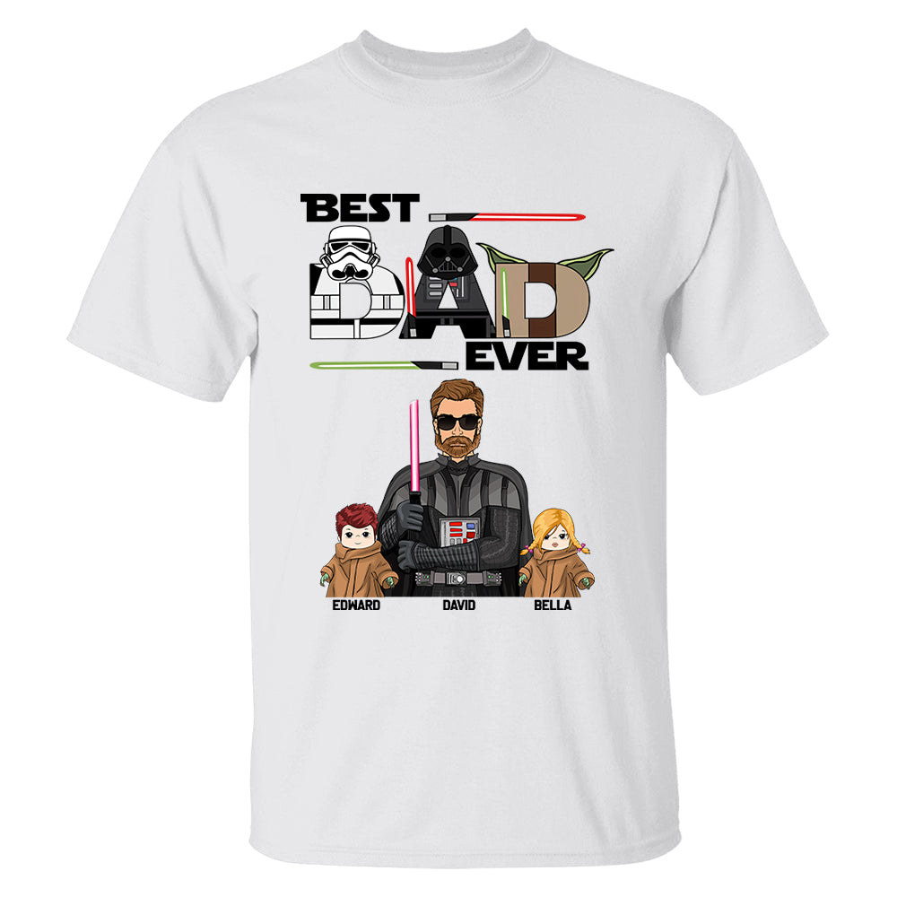 Personalized Best Dad Ever Shirt Gift For Dad - Custom Father's Day Gift
