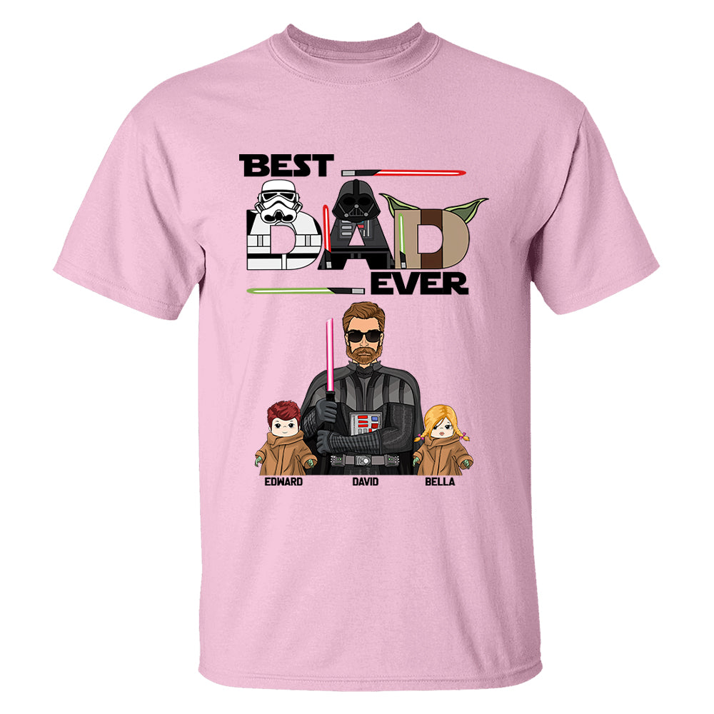 Personalized Best Dad Ever Shirt Gift For Dad - Custom Father's Day Gift