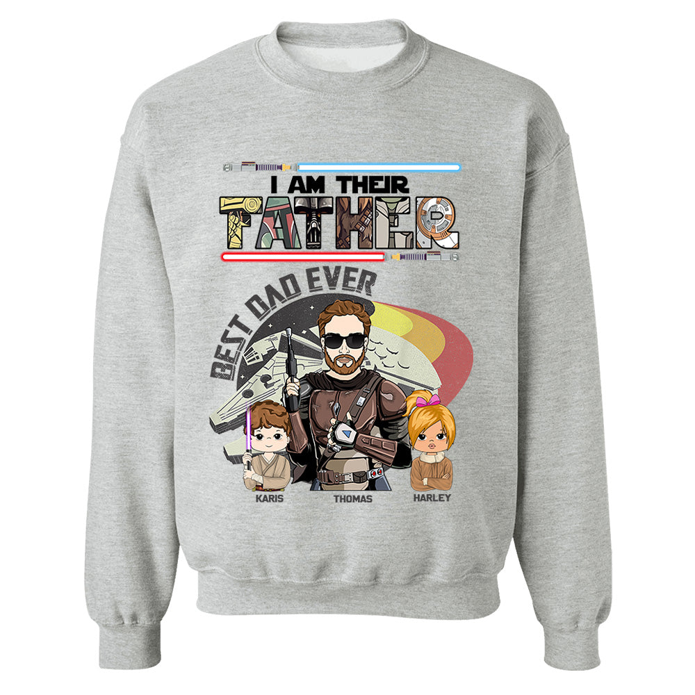 Best Dad Ever - I Am Their Father Personalized Shirt Gift For Dad - Custom Father's Day Gift 2026 T24