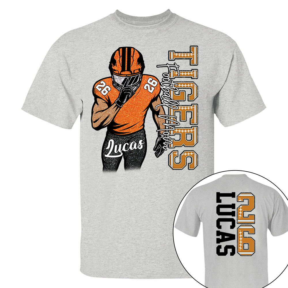 Custom Football Game Day Football Shirt Gift For Football Lovers - Personalized Gift For Football Player Na02 Li29