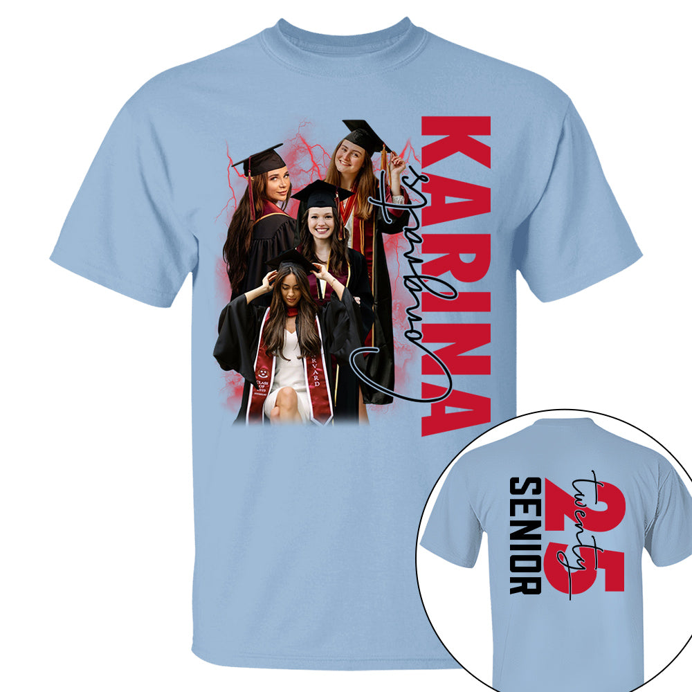 Custom Photos Class Of 2025 Proud Mom Shirt - N3005 Hn01