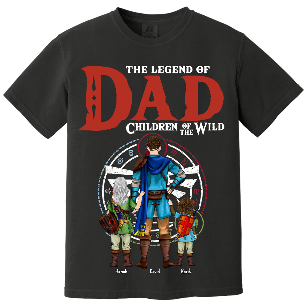 The Legend Of Dad Children Of The Wild, Gift For Dad, Personalized Shirt T1807 Hv01