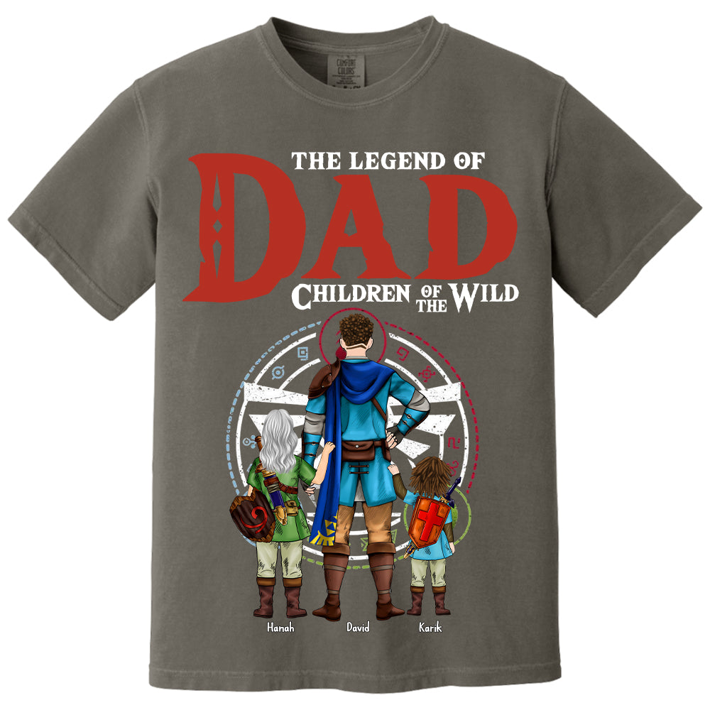 The Legend Of Dad Children Of The Wild, Gift For Dad, Personalized Shirt T1807 Hv01