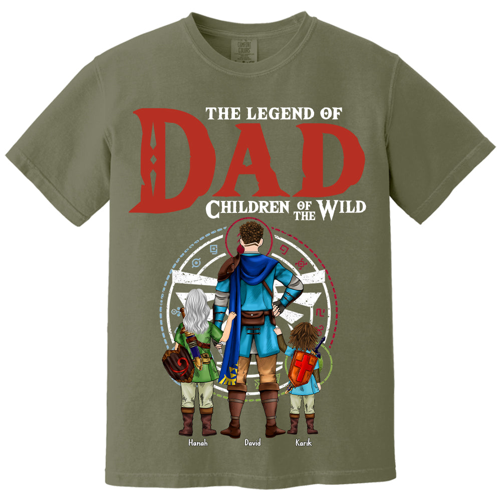 The Legend Of Dad Children Of The Wild, Gift For Dad, Personalized Shirt T1807 Hv01
