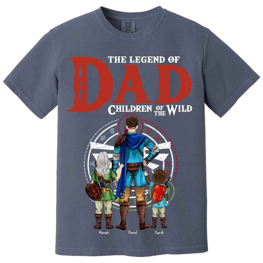 The Legend Of Dad Children Of The Wild, Gift For Dad, Personalized Shirt T1807 Hv01