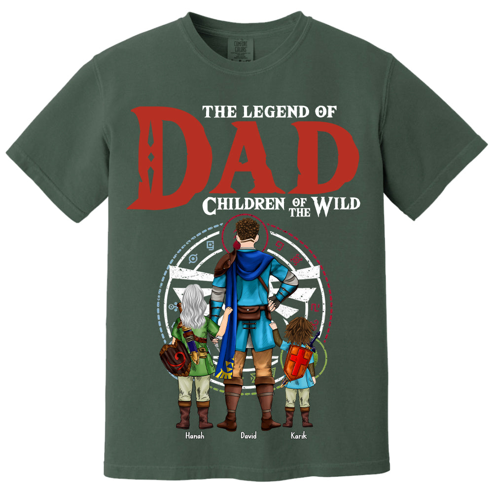 The Legend Of Dad Children Of The Wild, Gift For Dad, Personalized Shirt T1807 Hv01