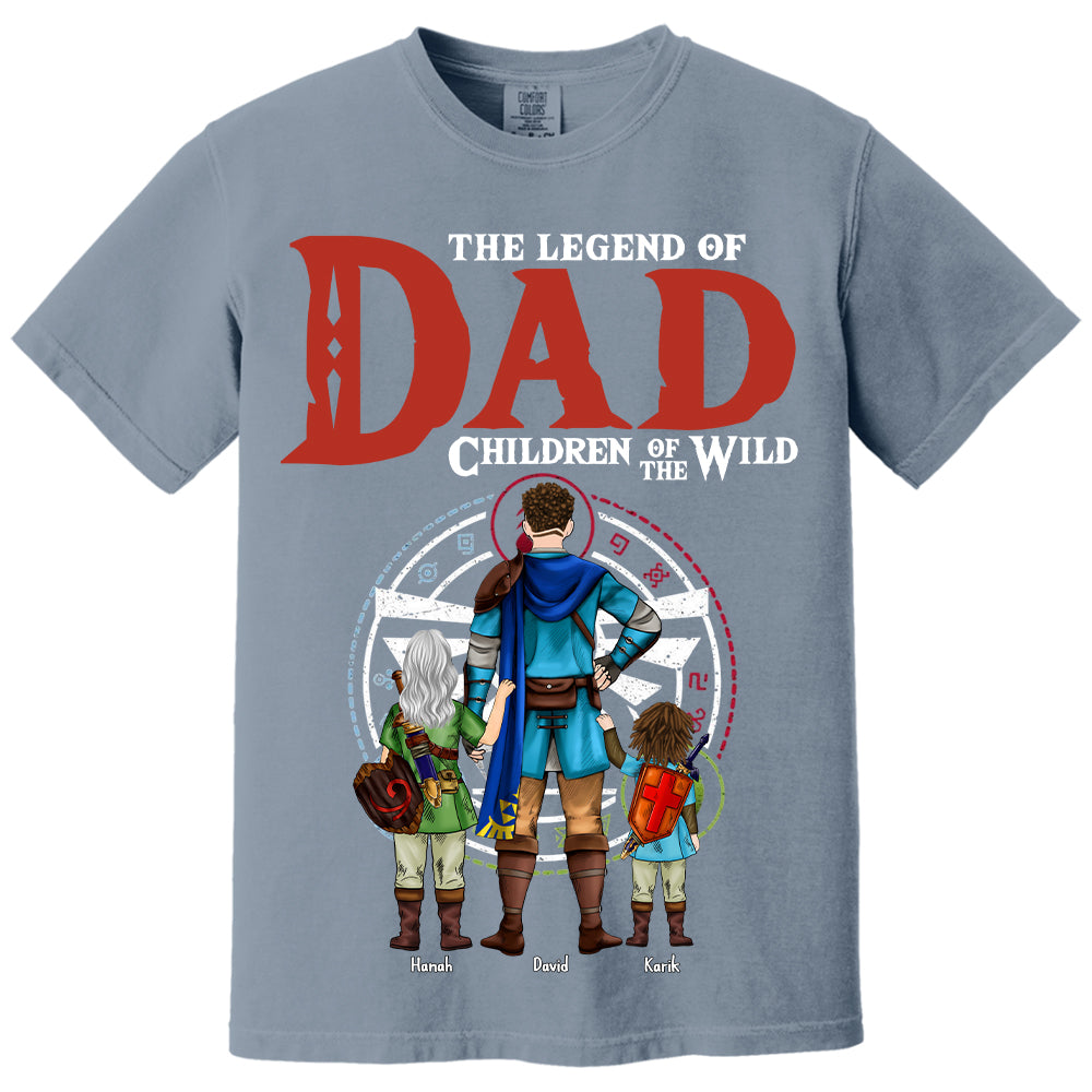 The Legend Of Dad Children Of The Wild, Gift For Dad, Personalized Shirt T1807 Hv01