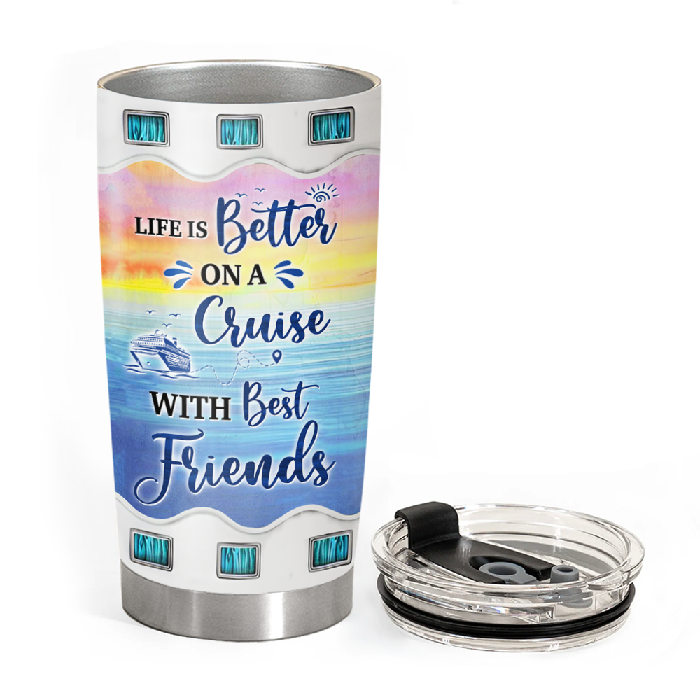 Travel Buddies - Custom Tumbler For BFF - You Are My Travel Buddy NA04 Pa00