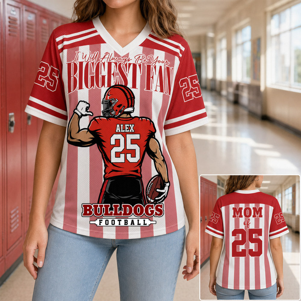 I Will Always Be Your Biggest Fan, Personalized American Football Team Shirt, Football GameDay Custom Shirt, Gift For Football Lovers MI209 Nh00