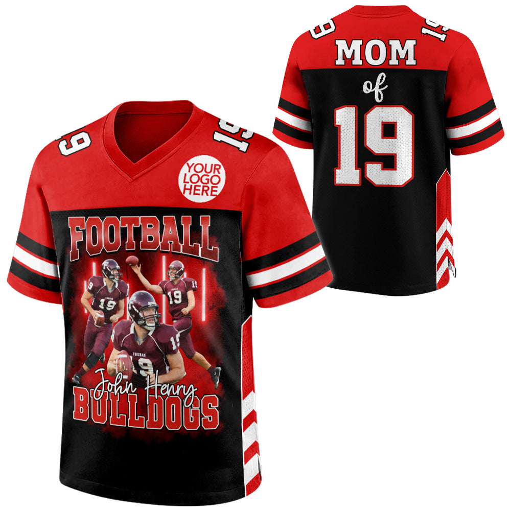 Custom Photo Football Game Day Personalized Football Jersey Shirt Custom Team Name NA02 Hv01