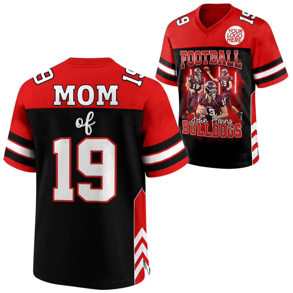 Custom Photo Football Game Day Personalized Football Jersey Shirt Custom Team Name NA02 Hv01