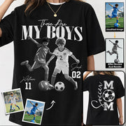 Those Are My Boys – Custom Soccer Shirts with Team Name & Numbers, Retro Washed Tee Na02 Pt99
