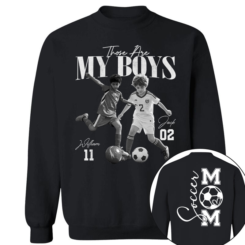 Those Are My Boys – Custom Soccer Shirts with Team Name & Numbers, Retro Washed Tee Na02 Pt99