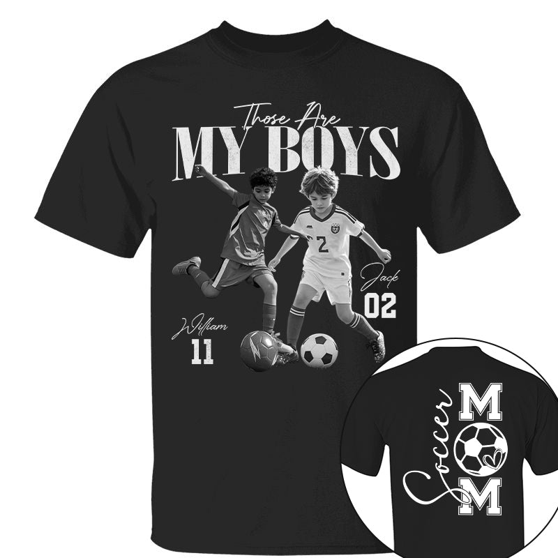 Those Are My Boys – Custom Soccer Shirts with Team Name & Numbers, Retro Washed Tee Na02 Pt99