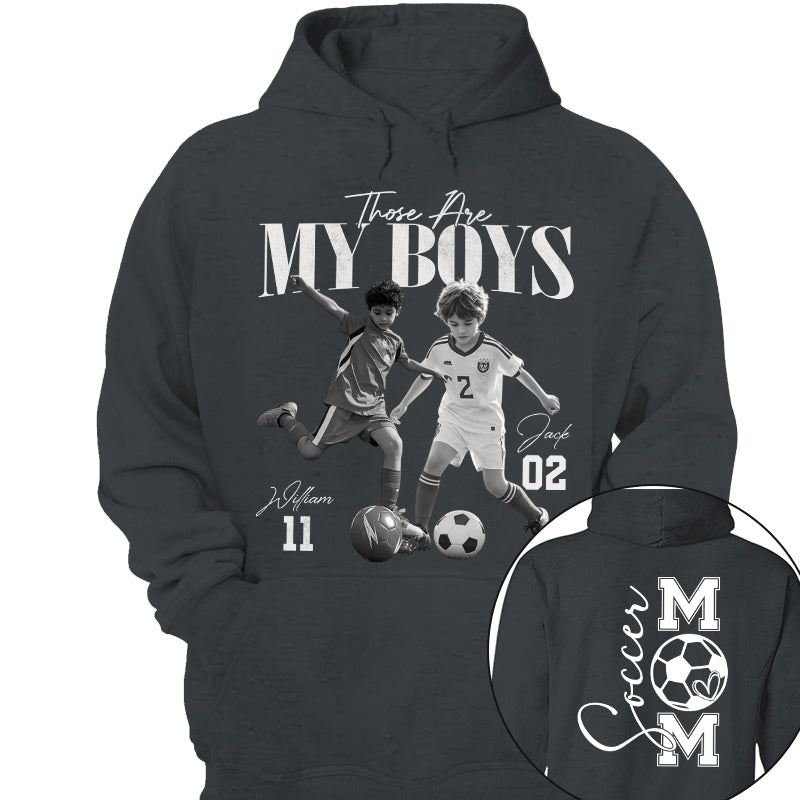 Those Are My Boys – Custom Soccer Shirts with Team Name & Numbers, Retro Washed Tee Na02 Pt99