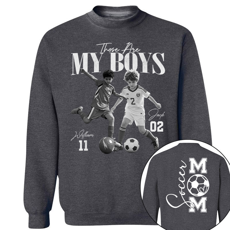 Those Are My Boys – Custom Soccer Shirts with Team Name & Numbers, Retro Washed Tee Na02 Pt99