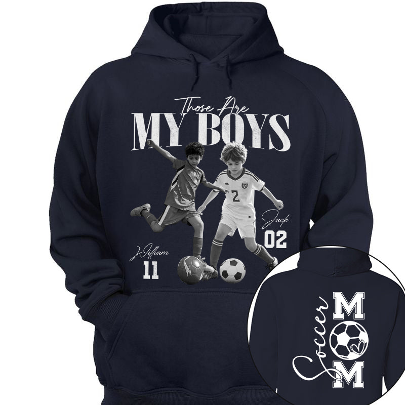Those Are My Boys – Custom Soccer Shirts with Team Name & Numbers, Retro Washed Tee Na02 Pt99