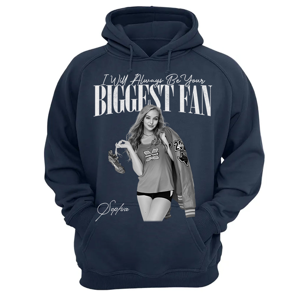 “I'll Always Be Your Biggest Fan” Retro Track & Field Athletics Tee for Runners NA02