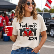 American Football Mom Team Shirt - Personalized Football Mom Shirts