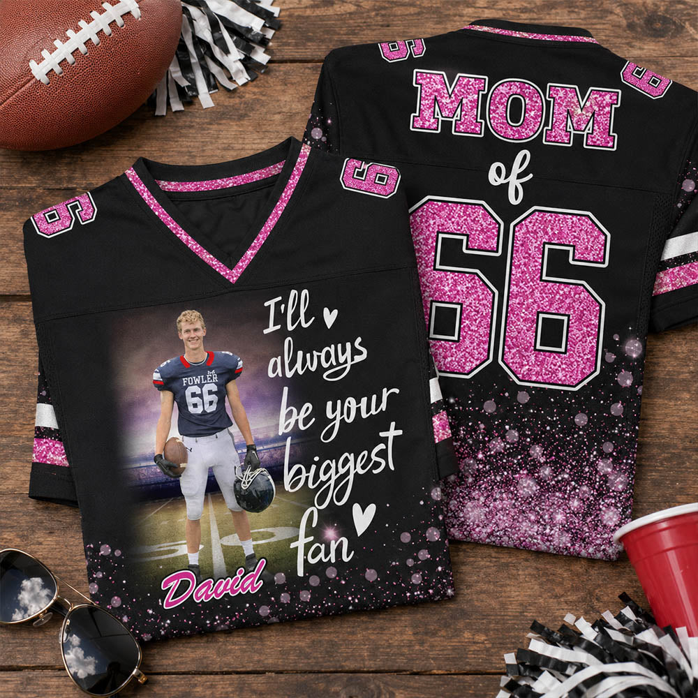 Custom Photo Football Jersey For Football Lovers - Personalized All Over Print Shirt For Football Player NA04