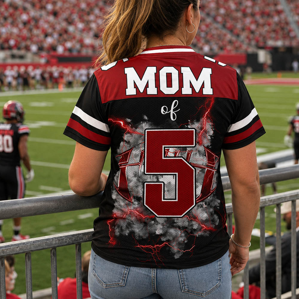 Personalied Football Jersey Shirt For Football Family Custom Photo Game Day Family Shirt H2511