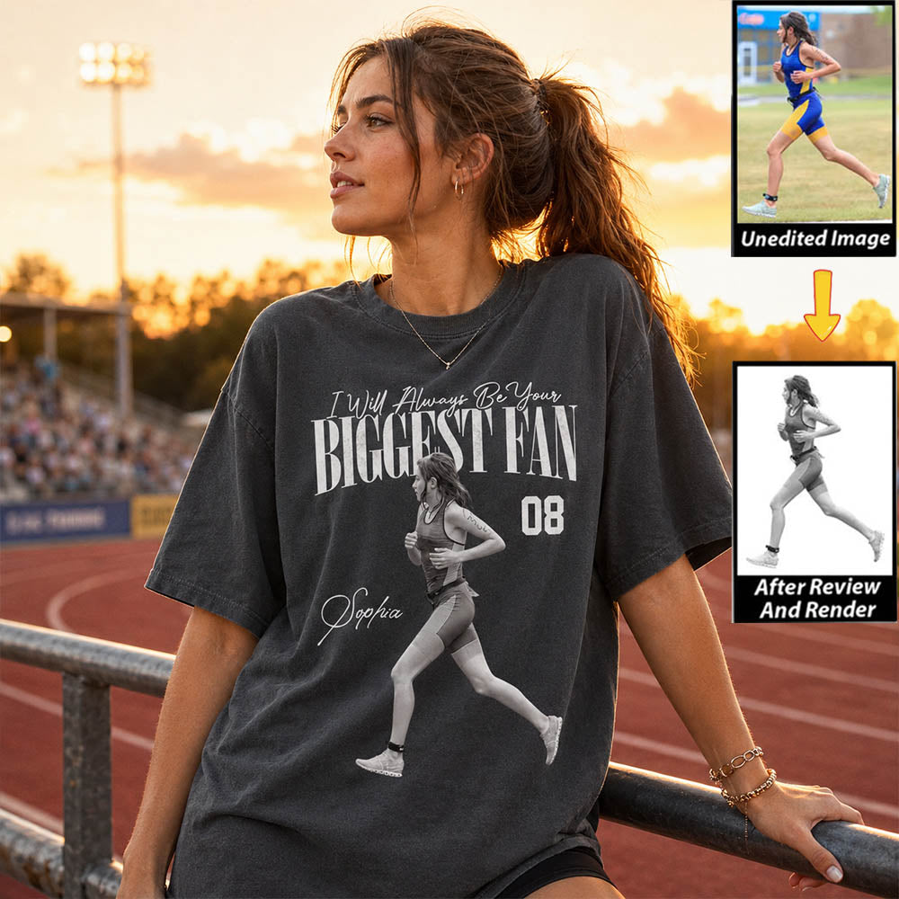 I'll Always Be Your Biggest Fan - Washed Tee Retro Bootleg Shirt For Runner T1807