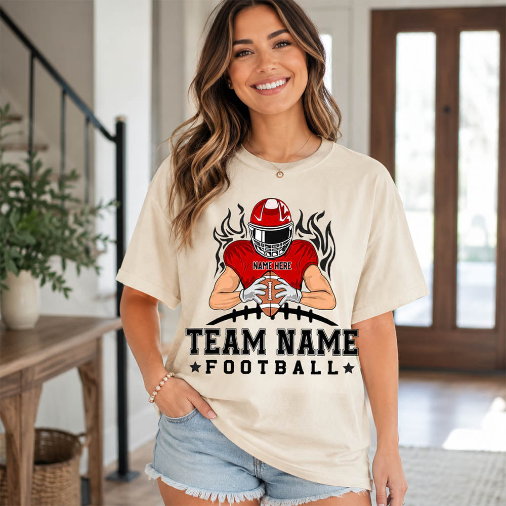 Personalized American Football Team Shirt - Football GameDay Custom Shirt