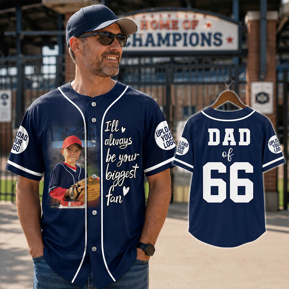 Custom Photo Baseball Game Day Baseball Jersey Gift For Baseball Lovers - Personalized Gift For Baseball Player K1702