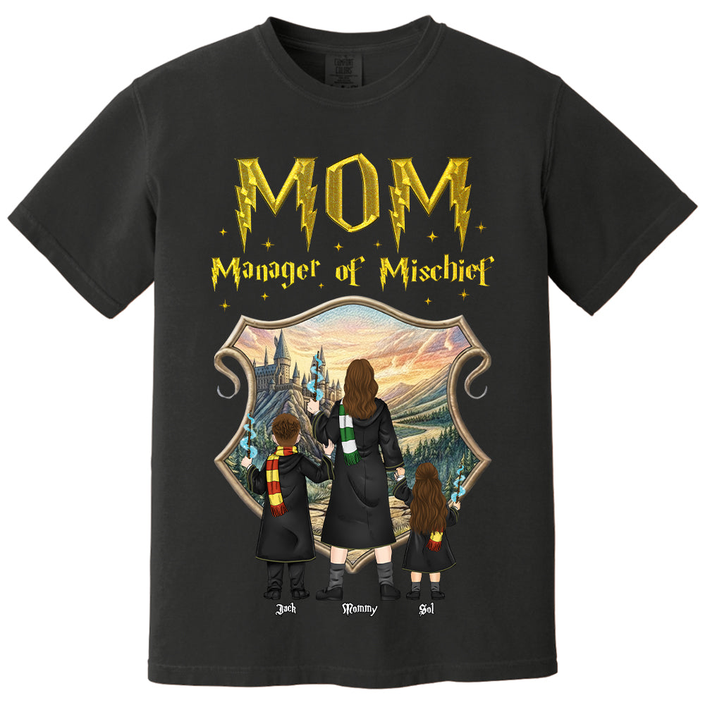 Customized Manager Of Mischief Mom Shirt, Gift For Mother's Day L0411Sweatshirt
