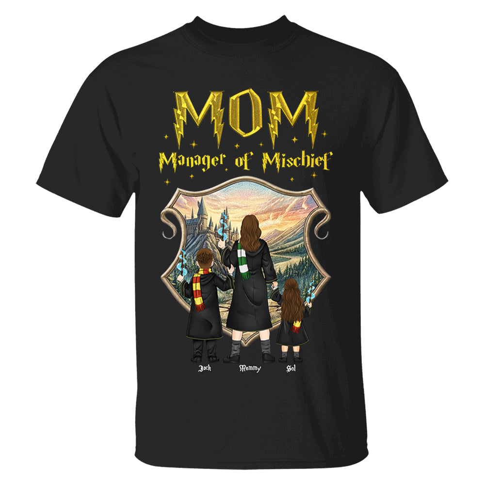 Customized Manager Of Mischief Mom Shirt, Gift For Mother's Day L0411Sweatshirt