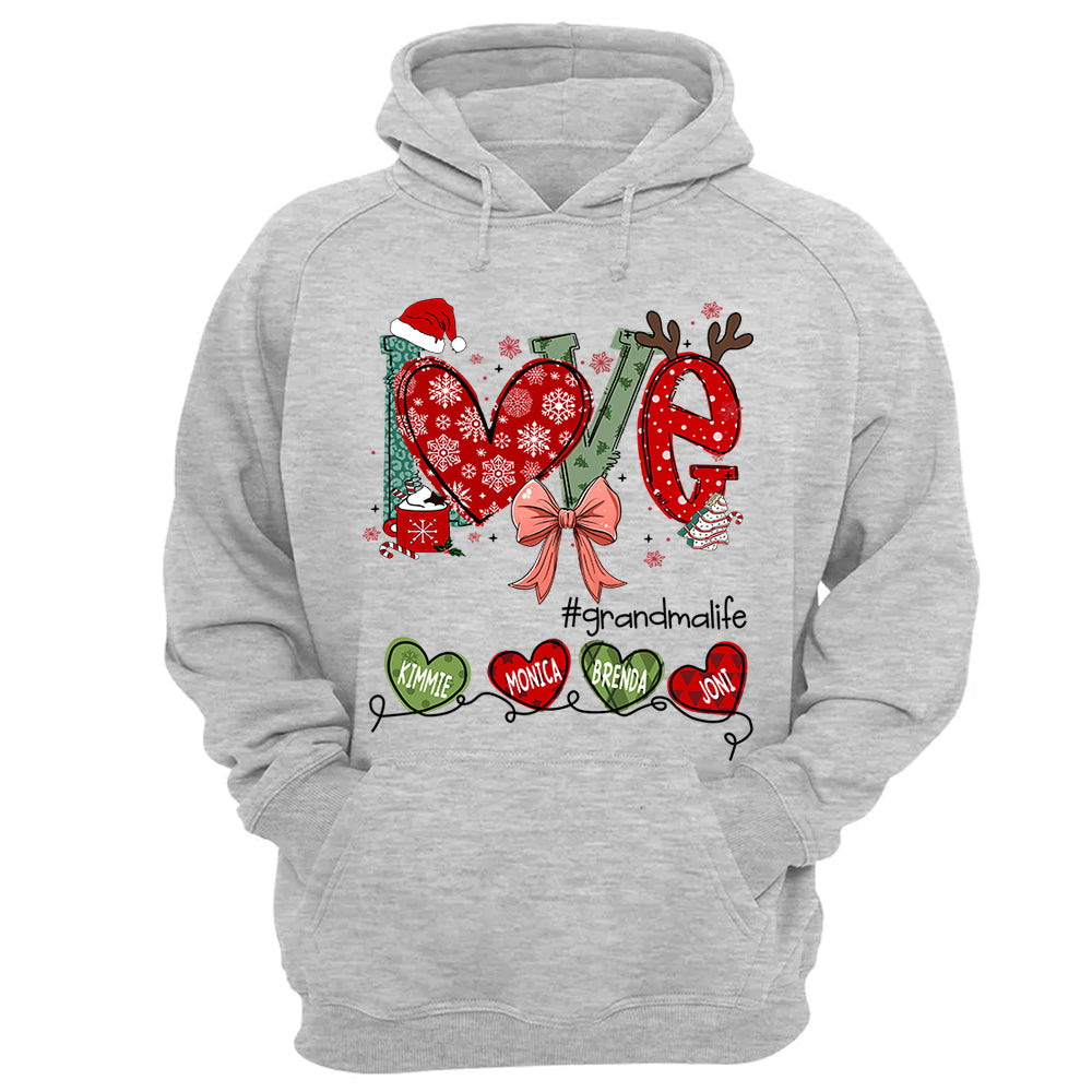 Love Grandma Life Christmas Custom Shirt