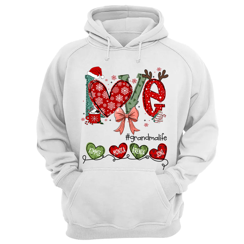 Love Grandma Life Christmas Custom Shirt