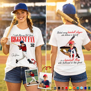Personalized Baseball Mom Shirt – Behind Every Baseball Player - Custom Photo Baseball Player Shirt - Gift For Baseball Lover T1807 Li29